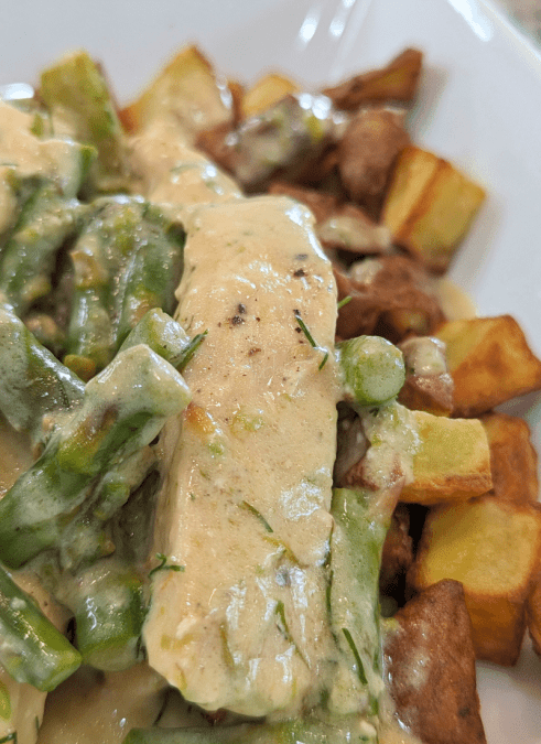 Creamy Dill Chicken and Asparagus