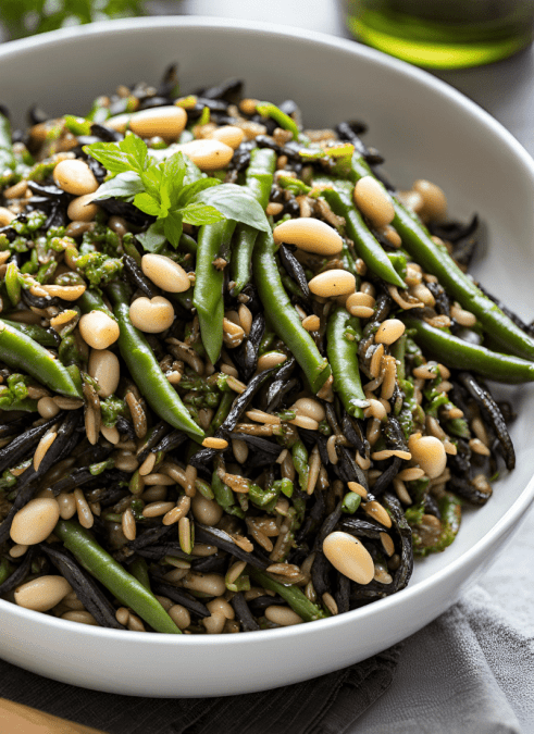 Pesto Beans and Rice